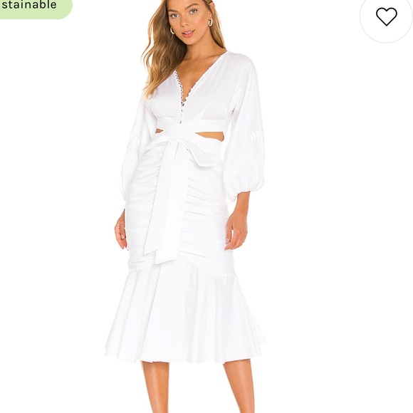 Amur Malika Midi Dress in White - Picture 2 of 15